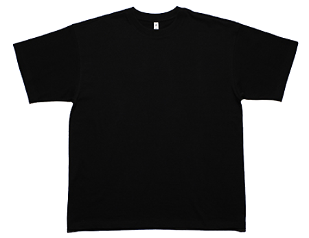 ZS4010 Oversized Short Sleeve Tee Black